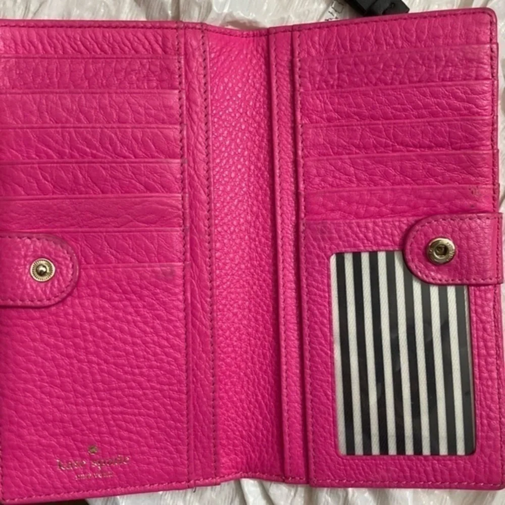 Kate spade pink slim wallet